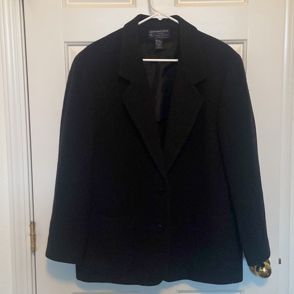 Abercrombie & Fitch Black Blazer with Notched Lapels